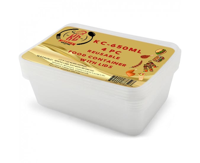 650ML - 24PACK Plastic Container