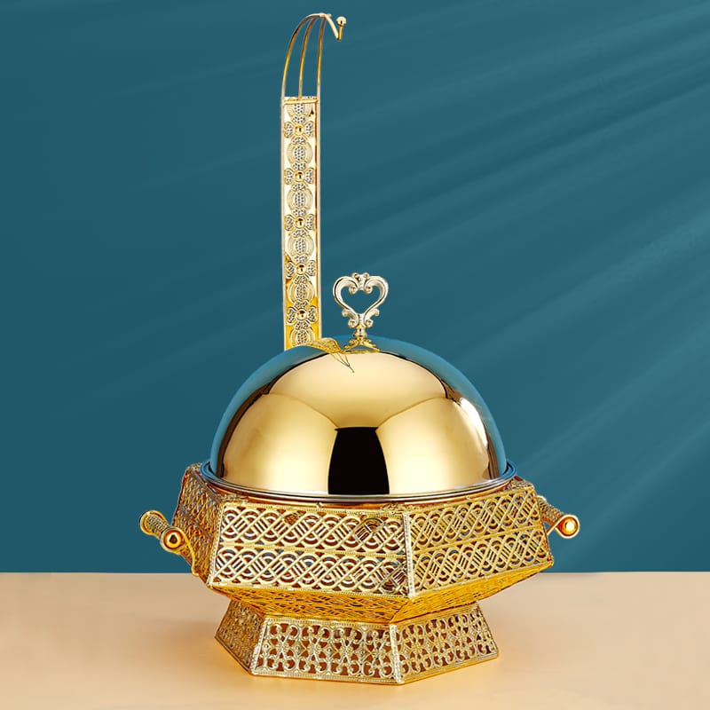 DESIGNER Buffet Dish 8L (Gold) Big