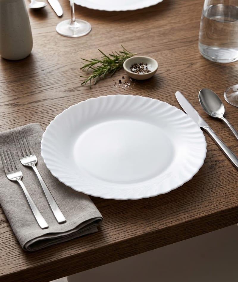 10" ROUND Dinner Plate - WHITE
