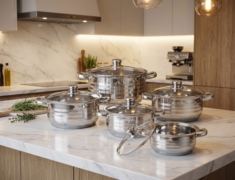 10PCS CASSEROLE SET 20,22,24,26,28 cm