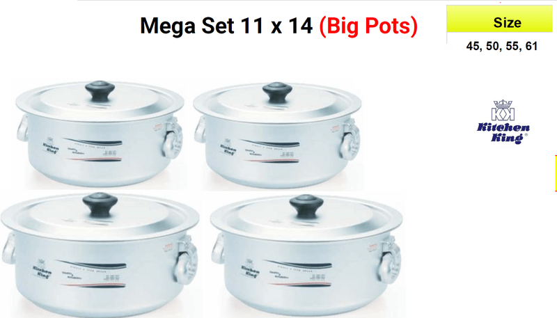 KK (ANO) Mega Pot Set (18-20-22-24") (45-50-55-61 CM)
