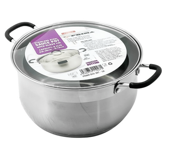 28cm Saucepot with Lid - Induction Bottom