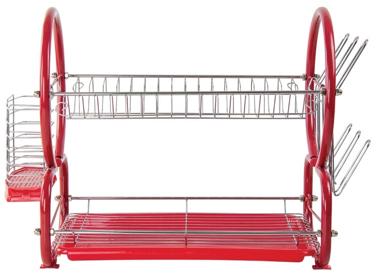8 SHAPE JUMBO Dish Drainer RED