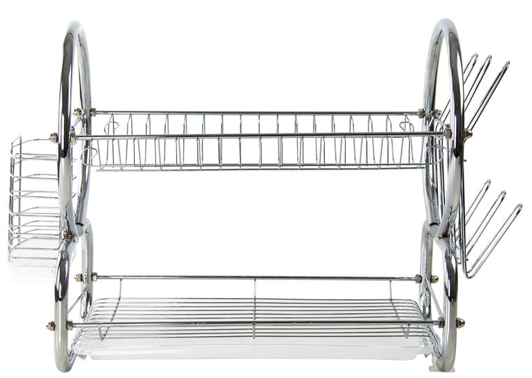 8 SHAPE JUMBO Dish Drainer Chrome