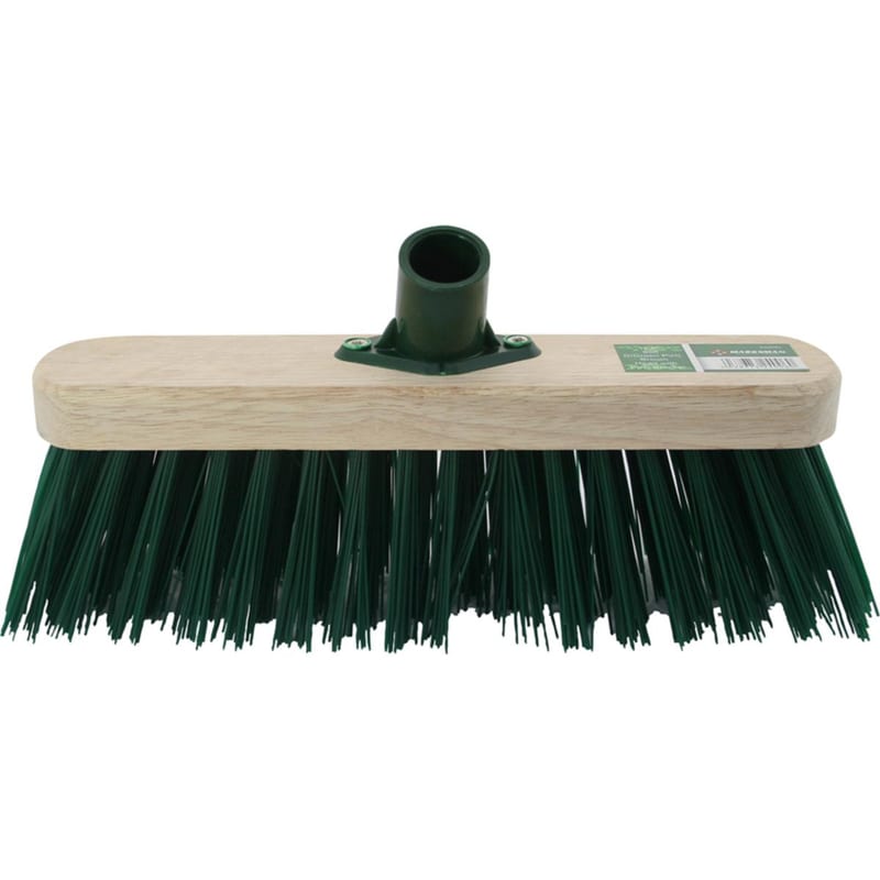 30cm(12") Stiff Green PVC Broom Brush Head