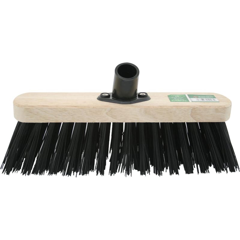 30cm(12") Stiff Black PVC Broom Brush Head