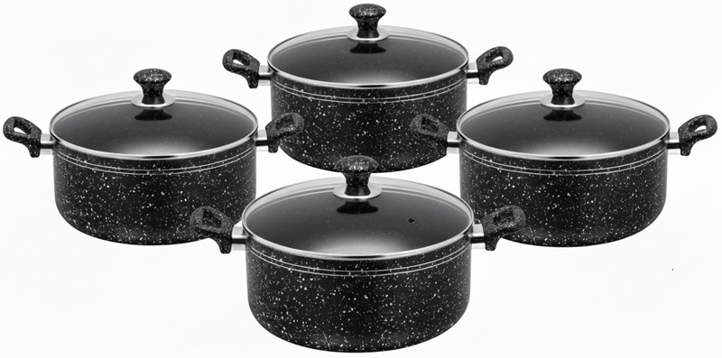 Sonex Non Stick Galaxy Set Supreme 4 Pieces BLACK 30-36CM (INDUCTION)