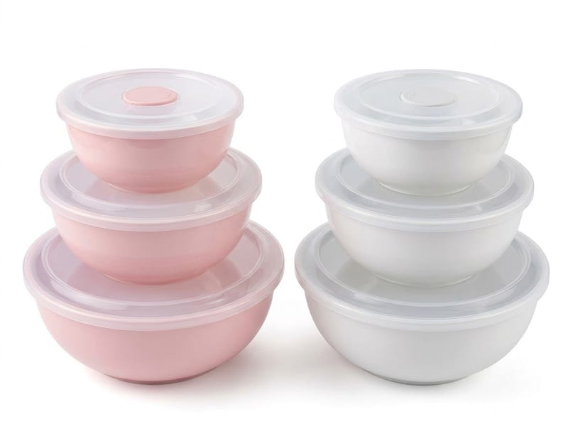 3 PIECE Microwave bowl set