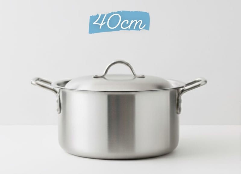 Premium Metal Finish Casserole 40CM (Shrink Wrapped-Bar Coded)