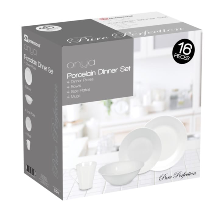 Onya Dinner Set 16pc Pure Perfection