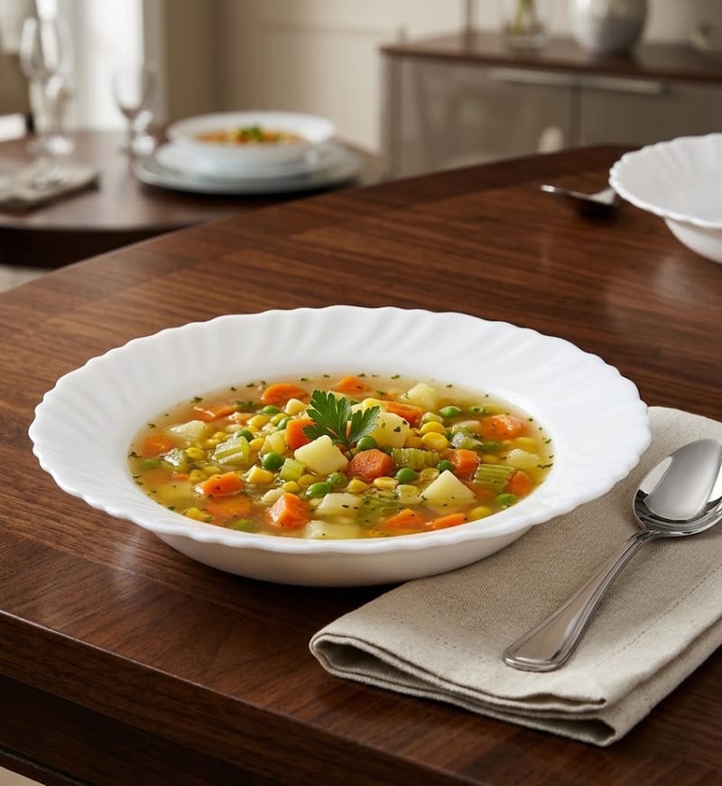 8 1/2'' ROUND SOUP PLATE- WHITE