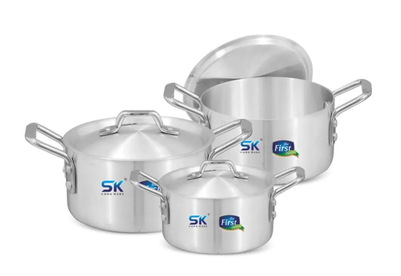 Metal Finish Cookware Set, 8 x 10 ( 36- 38-40 CM )