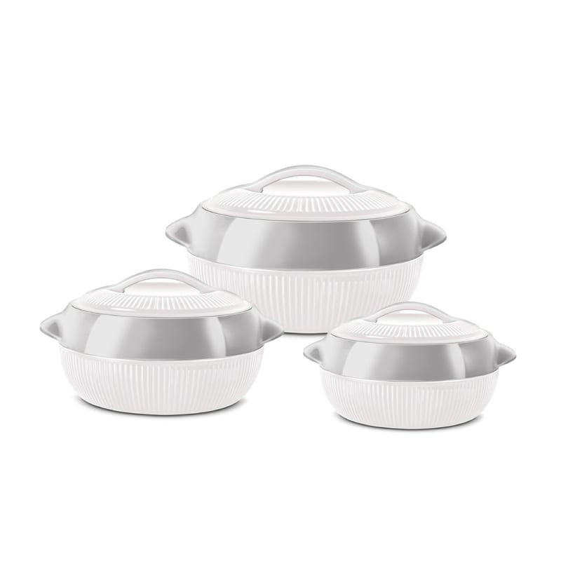 Fiesta Insulated Hot Pot Set 3pc White (1-1.5-2.5L)