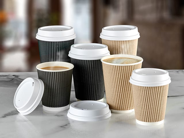 8oz Ripple Cup Full Box BROWN - 500PC