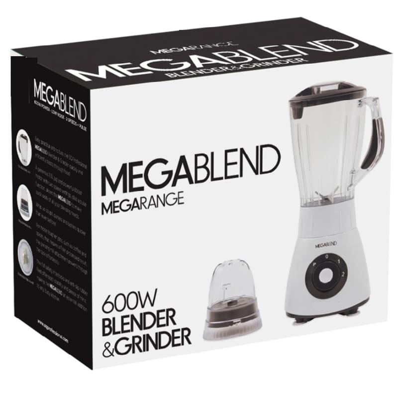 Megablend Blender & Grinder Black 1.5L Power: 600W