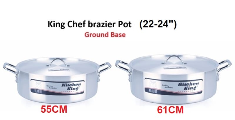 GROUND BASE King Chef Brazier Smart Pot 2PCS 22-24" (55-61CM)