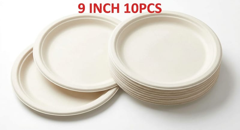 9 INCH ROUND PLATE PACK OF 10