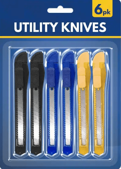 6pc utility knives