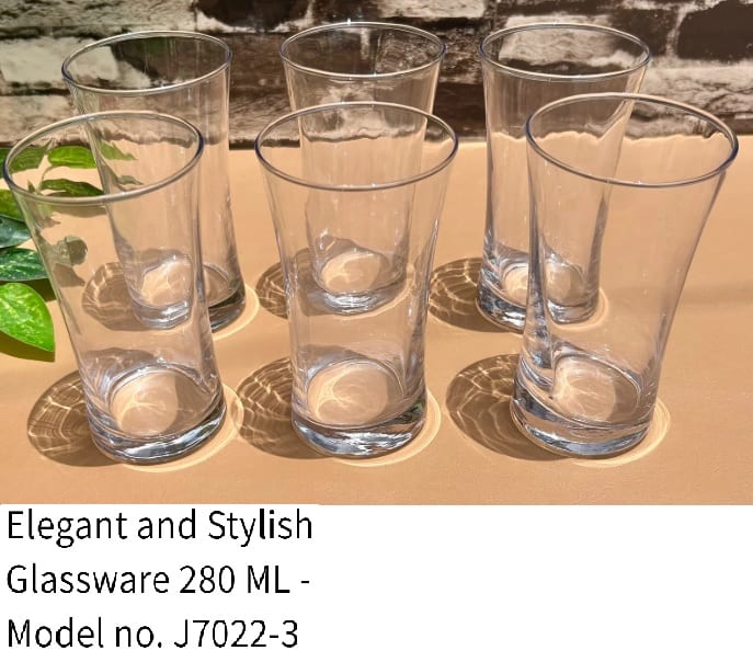 6PC GLASS 280ML