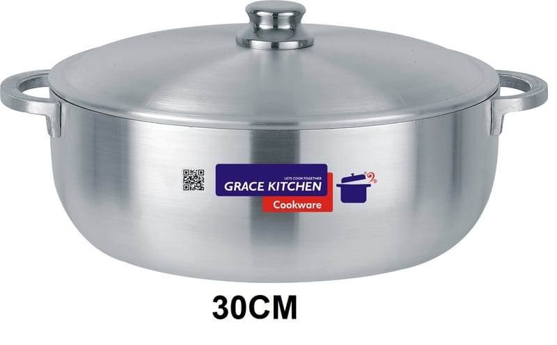 Premium Metal Finish Kaldero 30CM (Shrink Wrapped-Bar Coded)