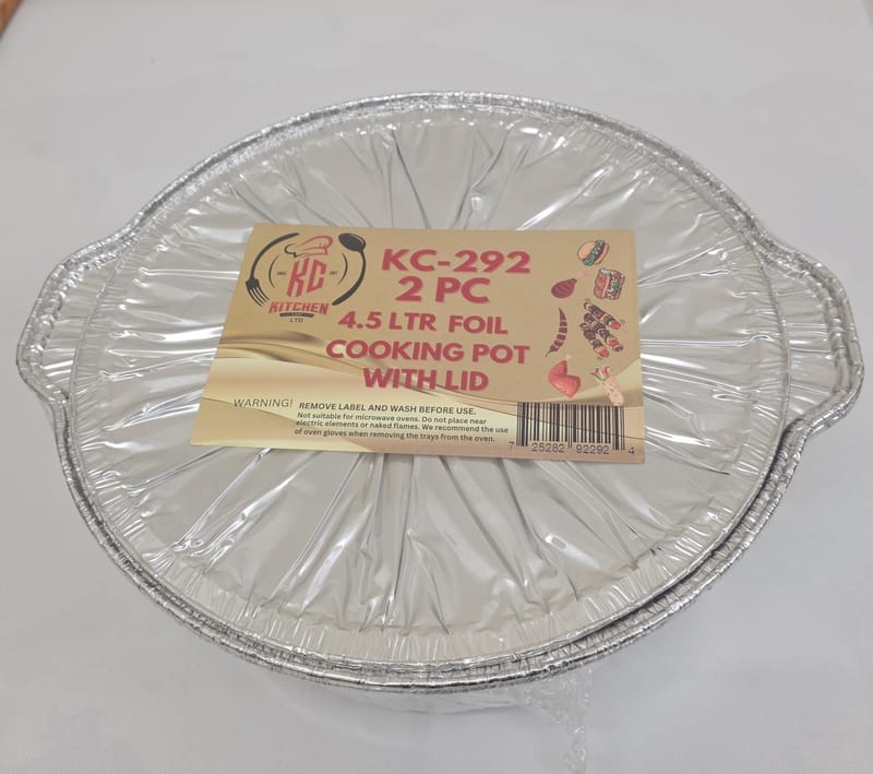 2PC Foil Cooking Pot - 4.5ltr