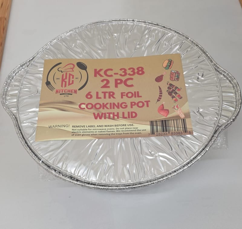 2PC Foil Cooking Pot - 6.0ltr