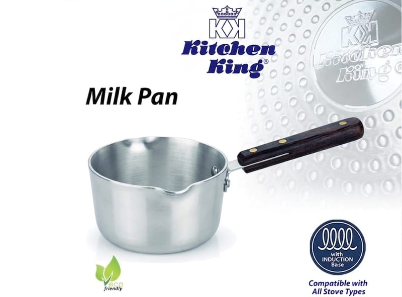 KK Metal Finish Milk Pan (Induction) (9INC/ 23CM )