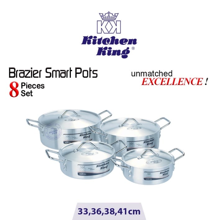 KK Brazier Smart Pot (FISH POT) Set 8PCS (13-16") (33-36-38-41CM)