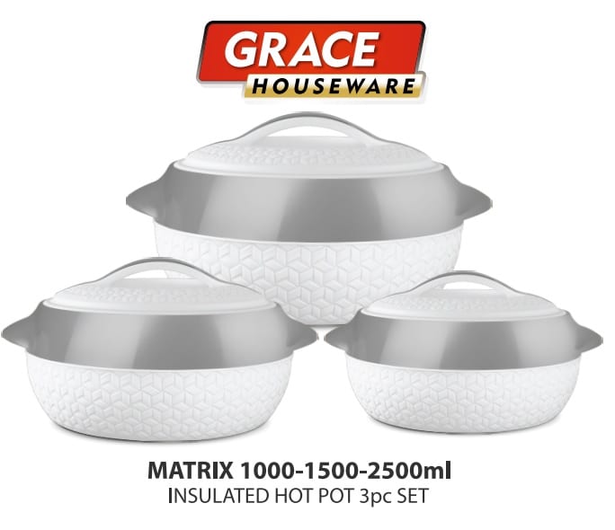 Matrix Hot Pot 3 PCS (1/1.5/2.5L) WHITE