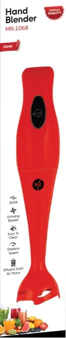RED HAND BLENDER PLASTIC LEG 300W