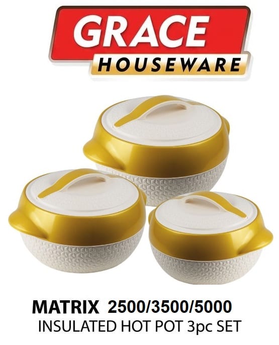 Matrix Hot Pot 3 PCS (2.5/3.5/5L) CREAM/GOLD