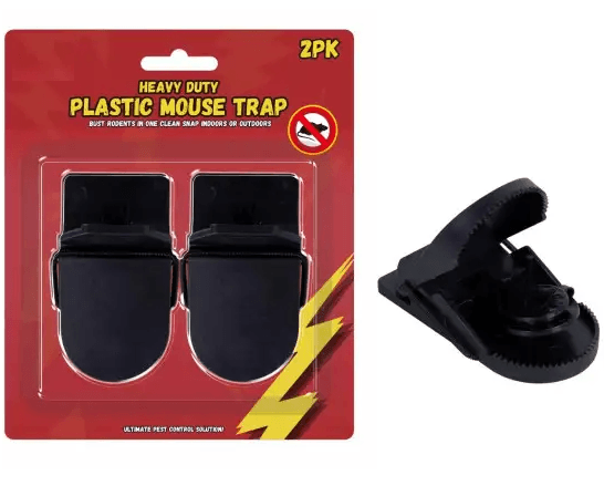 2pk heavy duty plastic mouse trap