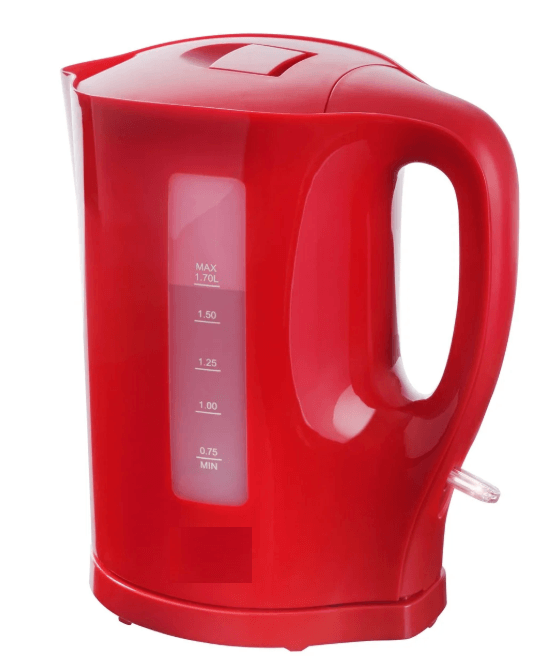 ELECTRIC CORDLESS KETTLE 2200W (RED) 1.7 LITRE