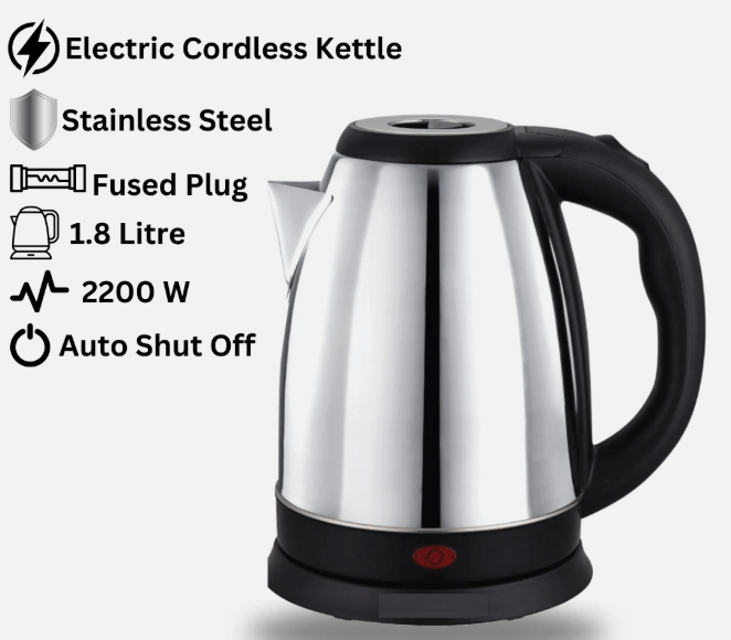 Electric Kettle STAINLESS STEEL 2200W 1.8L