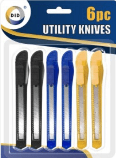 Utility Knives 6pcs (12 in a box)