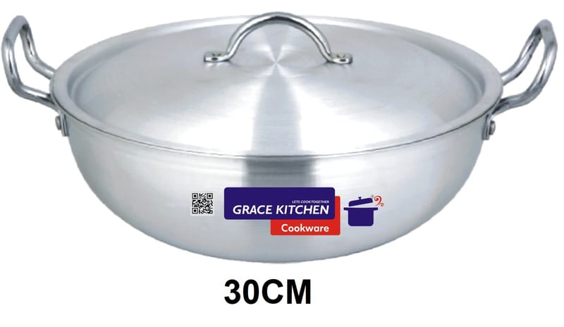 Premium Metal Finish Wok 30CM (Shrink Wrapped-Bar Coded) — image 1