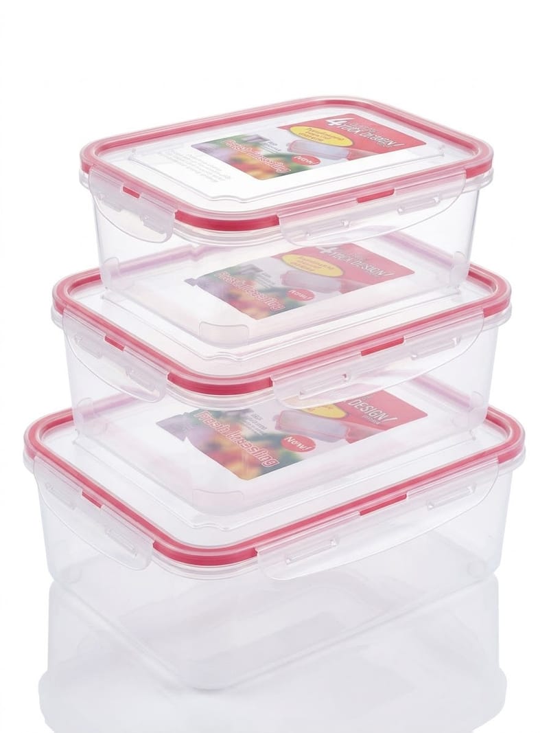 PLASTIC FOOD CONTAINER PACK OF 3