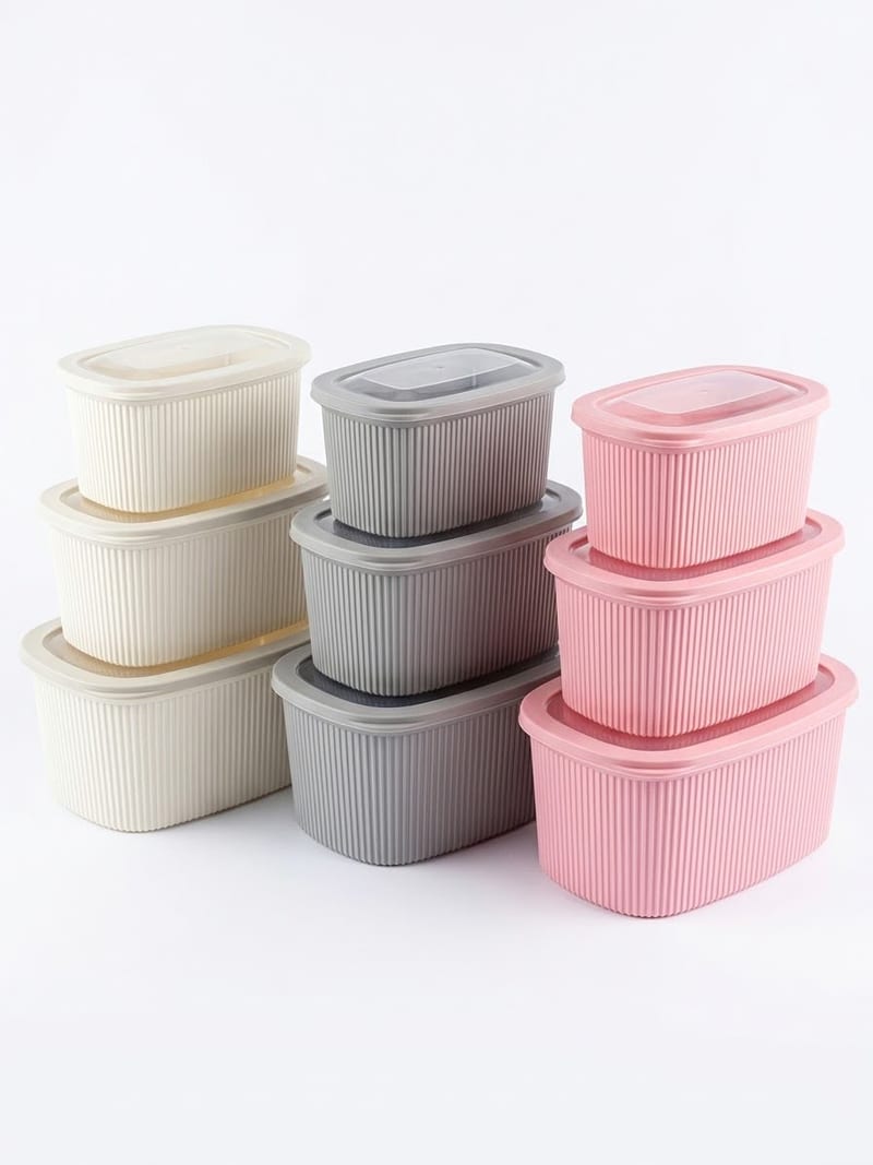 KITCHEN STORAGE BOX RECTANGLE PACK OF 3