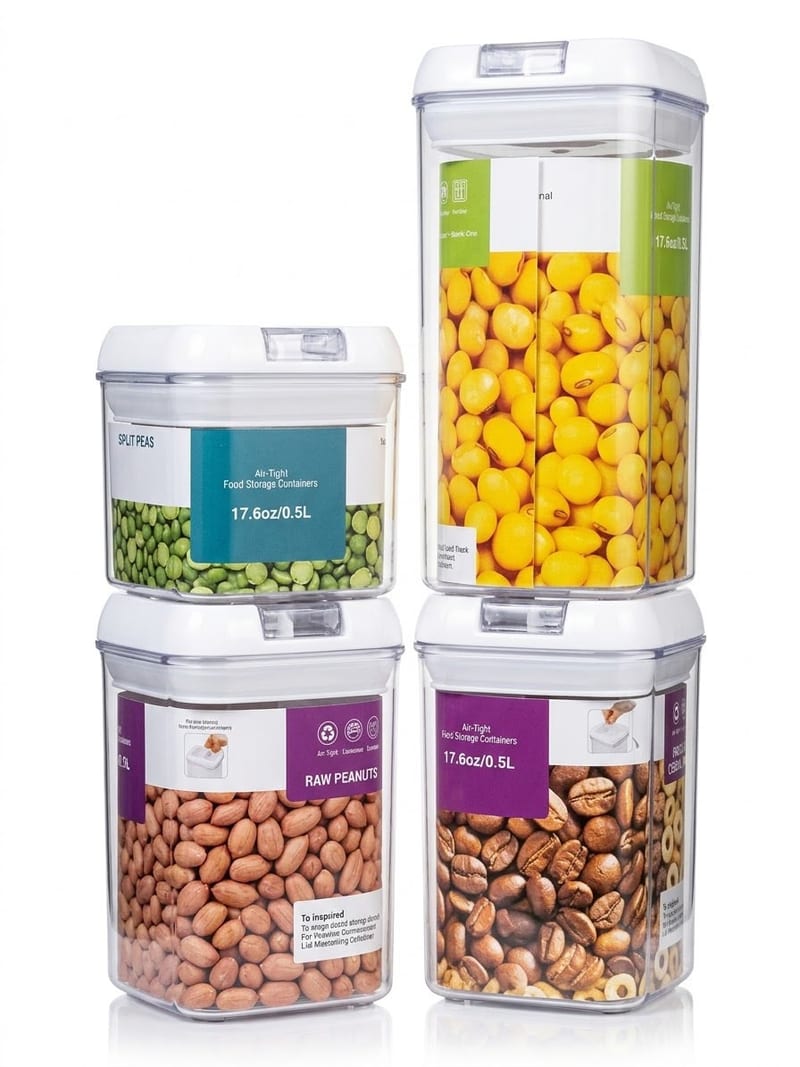4Pcs Airtight Food Storage Container Set