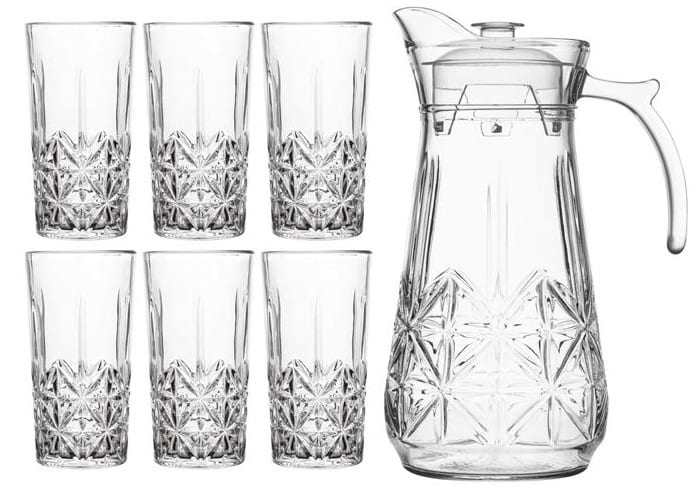 7PCS TUMBLER GLASS WITH JUG SET