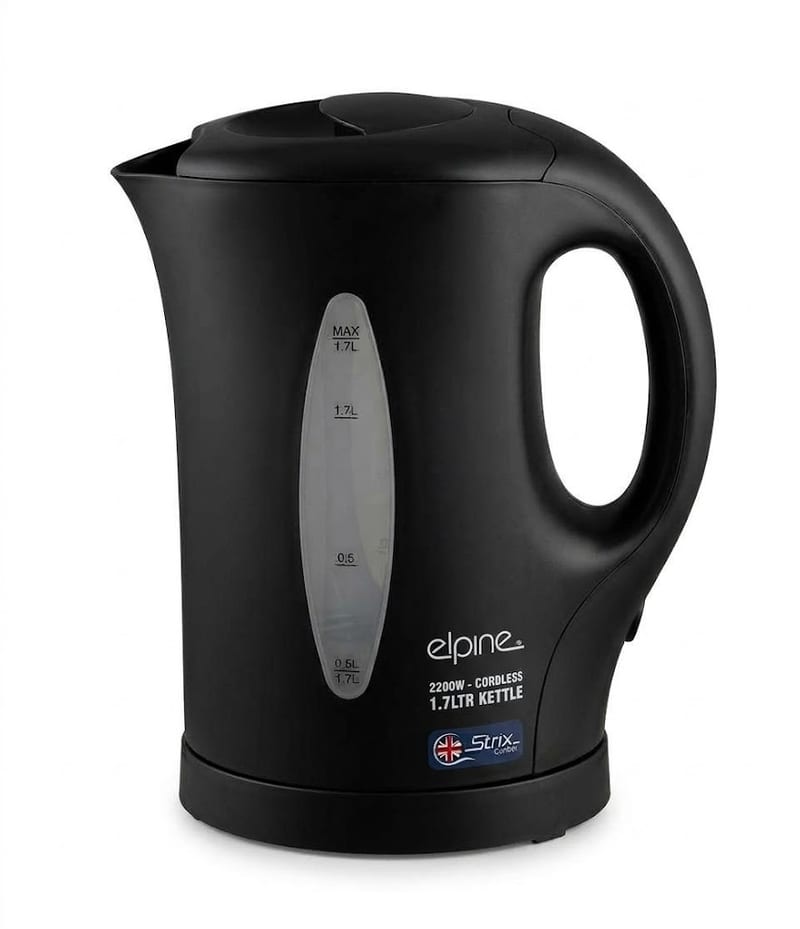 1.7L Cordless Kettle Black 220-240V/1850-2200