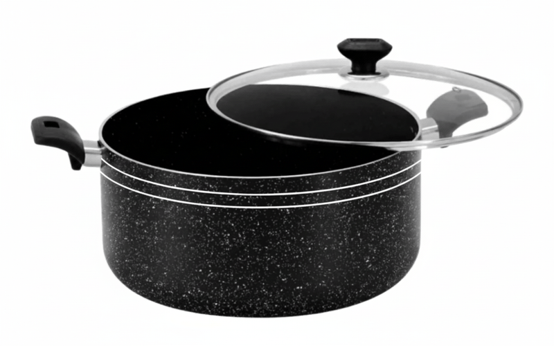 Sonex Marble Coating Non Stick, Casserole Glass Lid (INDUCTION) 32CM