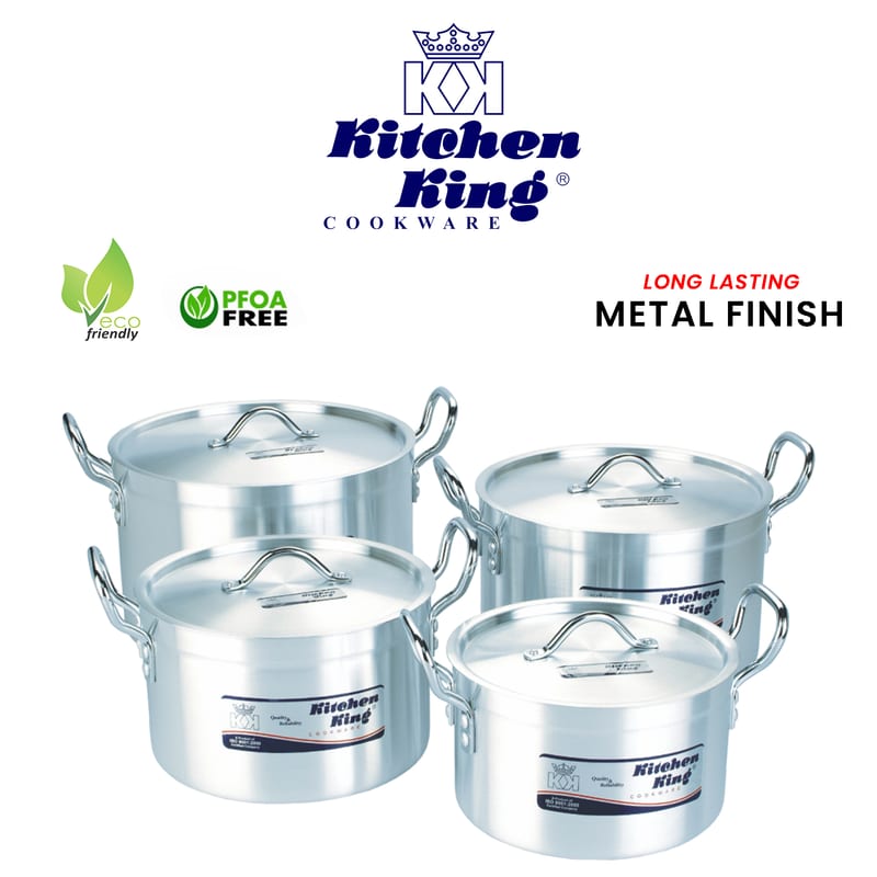 KK 4PCS Metal Finish King Chef 4 PCS 9x12" (23-26-28-30 CM)